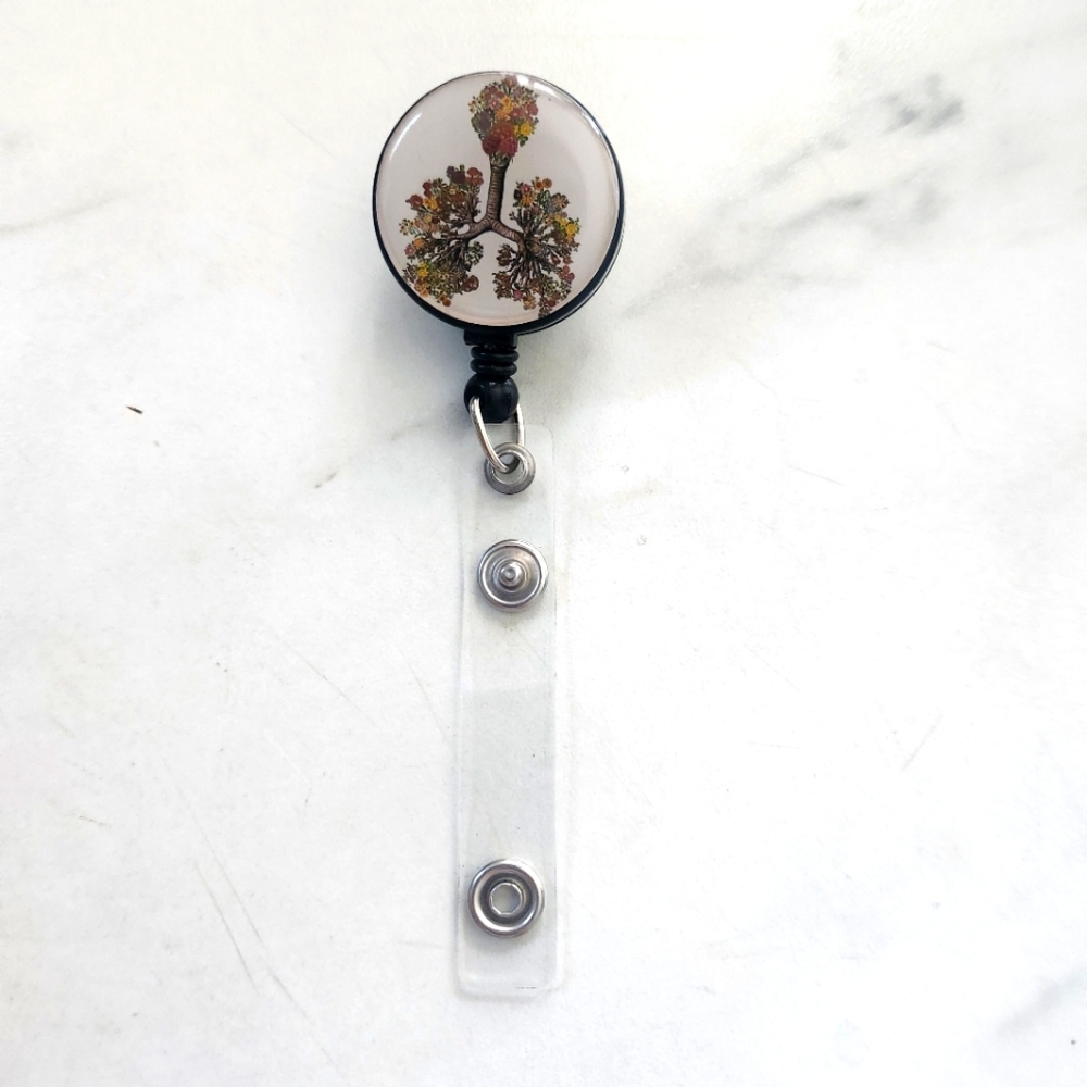 Anatomy ~ Anatomical Lungs ~ Breathing ~ Lung ~ Cute Badge Reel ~ Nurse Badge Re